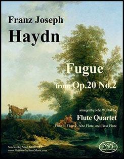 Haydn Fugue Op2No2 Fl4 nsm